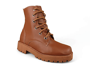 Bota Salto Bloco Marina Carvalho Com Cardaço Caramelo