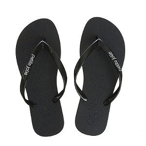 Chinelo Petite Jolie Correia Fina Preto