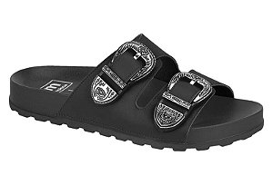 Papete Moleca Birken Calce Fácil Tira Com Fivela Preto