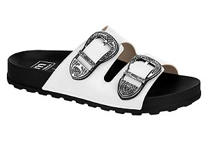 Papete Moleca Birken Calce Fácil Tira Com Fivela Branco