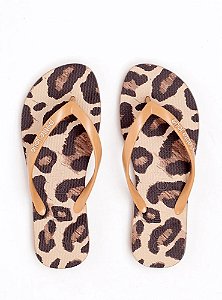 Chinelo Petite Jolie Estampado Animal Print