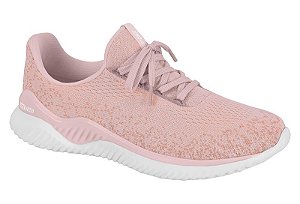 Tenis Meia Actvitta Esportivo Com Cadarço Leve Rosa/Rosa