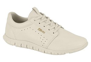 Tenis Feminino Actvitta Esportivo Com Cadarço Branco Off