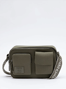 Bolsa Petite Jolie Move Com 2 Bolsos Na Frete Alça Regulavel Oliva