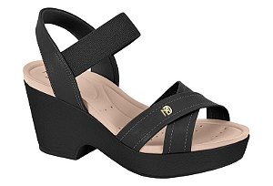 Sandália Modare Salto Calce Fácil Preto