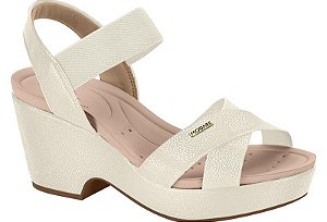 Sandália Modare Meia Pata Calce Fácil Branco Off