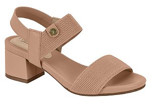 Sandalia Modare Salto Bloco Calce Facil  Nude