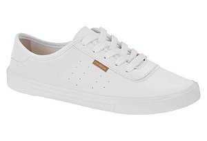 Tenis Casual Moleca Com Cadarço Branco