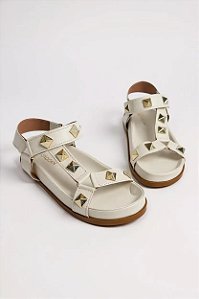 Papete Addan Taxas Pirâmide E Ajuste Velcro Off White