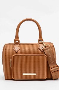 Bolsa Petite Jolie Com Alça Larga Removível E Design Texturizado  Doce De Leite