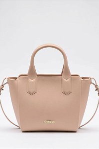 Bolsa Petite Jolie Em Material Sintético Com Design Moderno E Alça Ajustável Creme