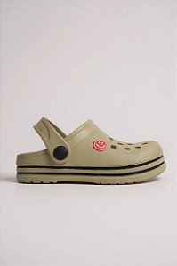 Babuche Infantil Menina Leve Confortavel, Ideal Para O Dia A Dia Bege/Preto