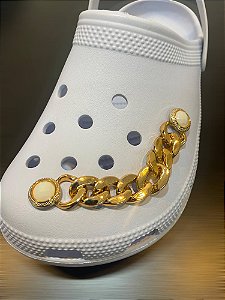 Bottons Decorativos Elegantes Para Crocs Dourado