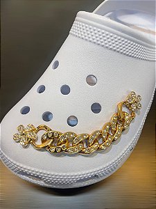 Bottons Decorativos Elegantes Para Crocs Dourado