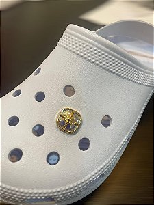 Bottons Decorativos Elegantes Para Crocs Dourado