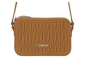 Bolsa Feminina Moleca Transversal Casual Camel
