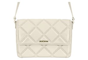 Bolsa Feminina Moleca Transversal Alça Lateral Ajustavel  Branco Off