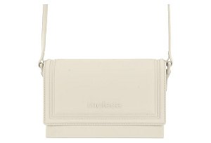 Bolsa Feminina Moleca Trasversal E Com Alça Regulável Branco Off
