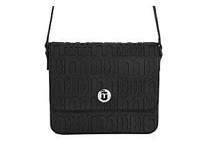 Bolsa Feminina Moleca Trasversal E Fecho Metálico Preto