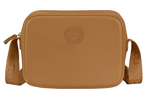 Bolsa Feminina Moleca Trasversal Com Alça Ajustavel Camel