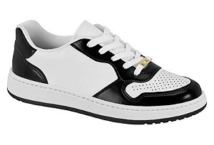 Tênis Vizzano Casual Com Design Moderno E Confortável Preto/Branco