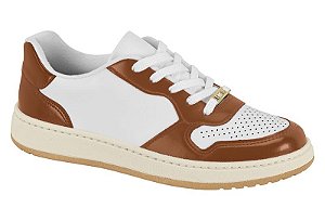 Tênis Vizzano Casual Com Design Moderno E Confortável Branco/Marrom