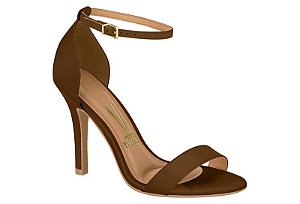 Sandalia Vizzano Feminina Salto Fino E Com Tira Delicada Capuccino