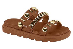 Papete Vizzano Tira Com Tachas E Correntes Calce Facil Branco Off