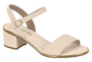 Sandália Beira Rio Feminina De Salto Bloco  Branco Off