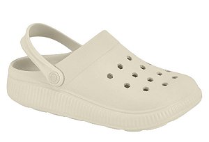 Babuche Moleca Feminino Leve E Confortavel Branco Off