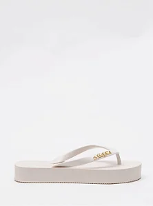 Chinelo Petite Jolie Fresh Up Solado Alto White