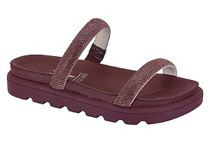 Papete Vizzano 2 Tiras Strass Calce Facil Strass Vinho