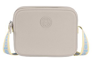 Bolsa Moleca Quadrada Alça Transversal Cinza