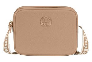 Bolsa Moleca Quadrada Com Alça Transversal Nude