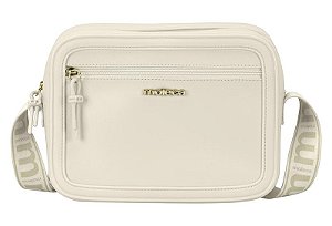Bolsa Moleca Alça Ajustável Com Bolso Frontal Branco Off