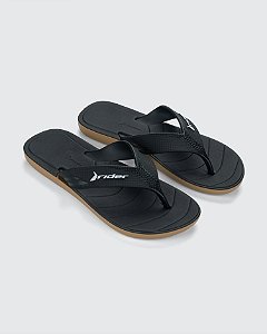Chinelo Masculino Rider Conforto Bege/Preto #1