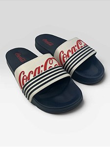 Chinelo Slide Coca-Cola Casual  Preto/Preto