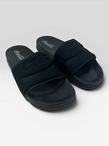 Chinelo Slide Coca-Cola Casual  Preto/Preto