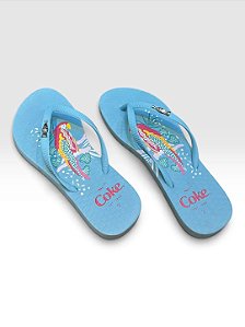Chinelo Estampado Azul Azul Claro/Azul Claro