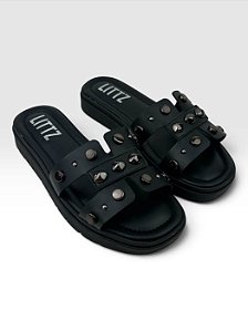 Papete Littz Com Aplicações Metalizadas Preto