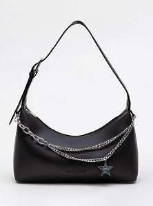 Bolsa Petite Jolie Thayla Preto/Niquel PJ11282