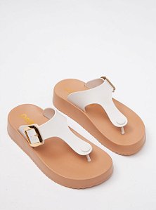 Chinelo Petite Jolie Day White/Doce de leite PJ7499