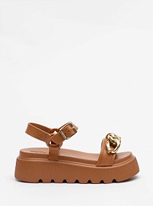 Sandália Petite Jolie Wish Doce de Leite PJ7583