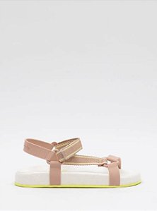 Sandália Petite Jolie Puff Sandal base-branco-citrus PJ7194
