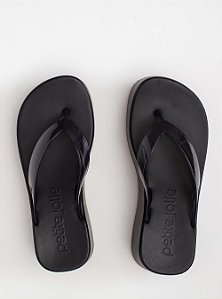 Chinelo Petite Jolie Plus II Preto Translúcido/Preto PJ7703