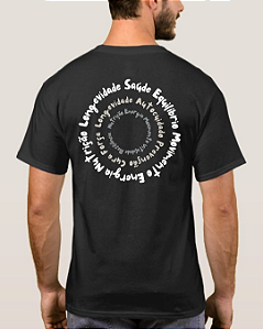 CAMISETA SAUDE PRETA