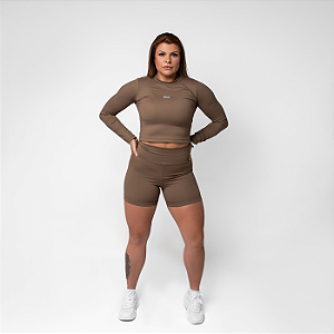 SHORT POWER FLEX LISO COFFEE