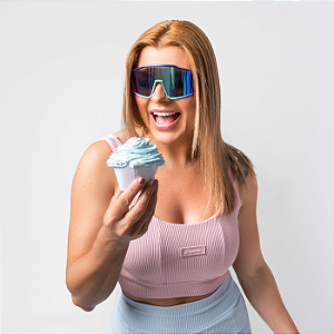 TOP POWER FIT CANELADO ROSA MILK