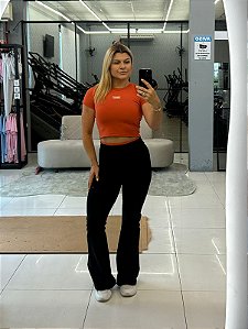LEGGING FLARE LAURA PRETA / TERRACOTA