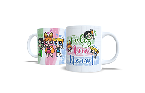 Caneca Branca Feliz Ano Novo 325ml